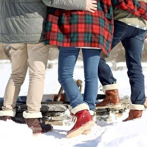 BOTTES IMPERMÉABLES EN CUIR  AVEC DOUBLURE  pour femmes