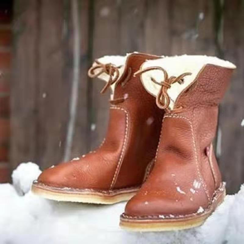 BOTTES IMPERMÉABLES EN CUIR  AVEC DOUBLURE  pour femmes