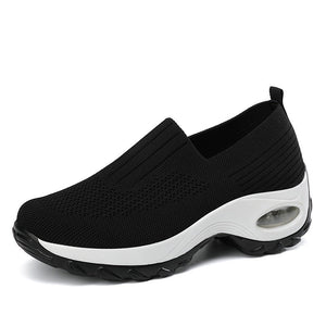 chaussures en tissu respirantes extensibles pour femmes