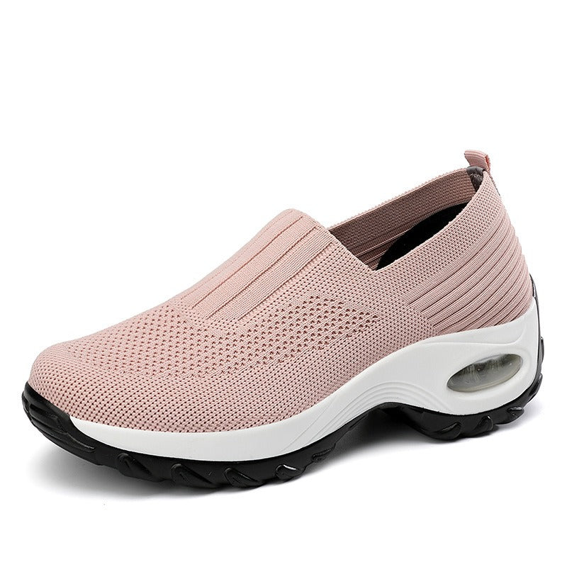 chaussures en tissu respirantes extensibles pour femmes