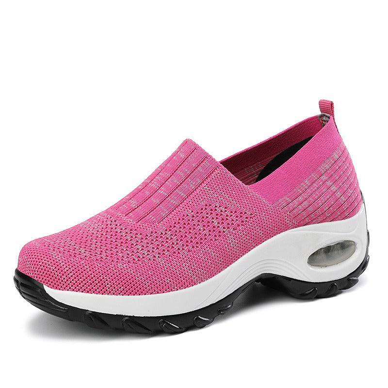 chaussures en tissu respirantes extensibles pour femmes